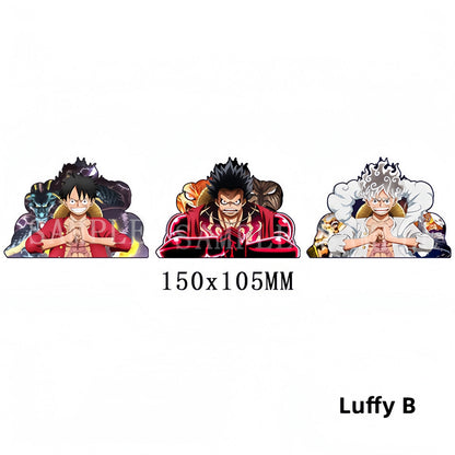 One Piece Luffy/Zoro/Nami/Sanji/chopper 3D Gradient Stickers - Anime Decals for Laptops, Phones, Water Bottles.