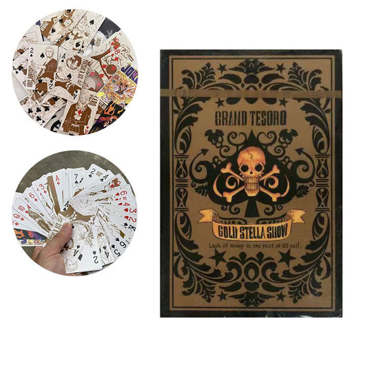 One Piece Luffy/Zoro/Chopper Bounty Poster Playing Cards - Anime Collectible Poker Deck