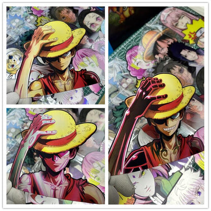 One Piece Luffy/Zoro/Nami/Sanji/Chopper 3D Gradient Stickers - Anime Decals for Laptops, Phones, Water Bottles physical object 3