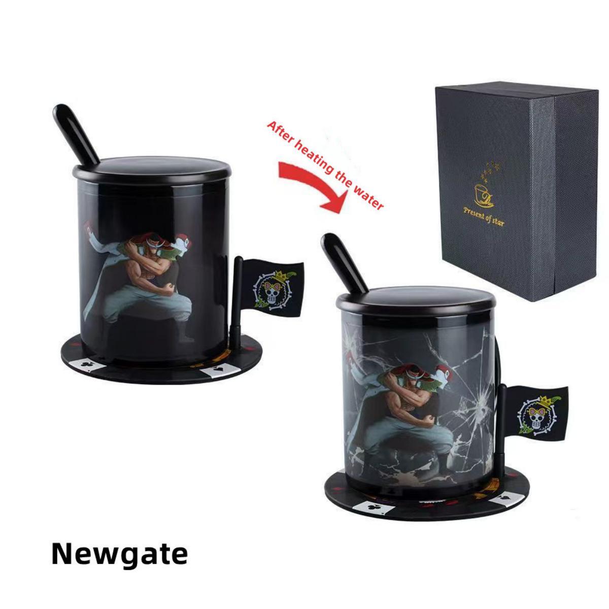 One Piece Newgate Heat-Changing Mug - Ceramic, Anime Print, Hot Drink Cup