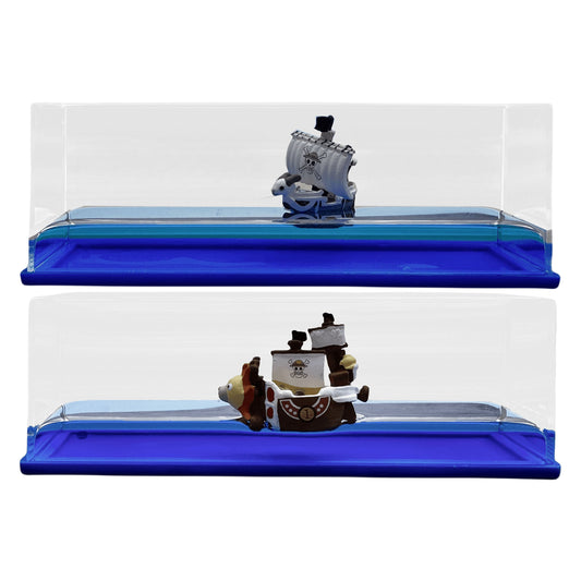 One Piece Thousand Sunny Fluid Drift Bottle - Animated Desktop Decor, Office/Home Ornament.