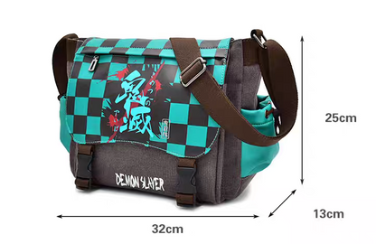 Oversized Sturdy Sling Bag - Large Capacity Anime Merch, for School/Travel/Work