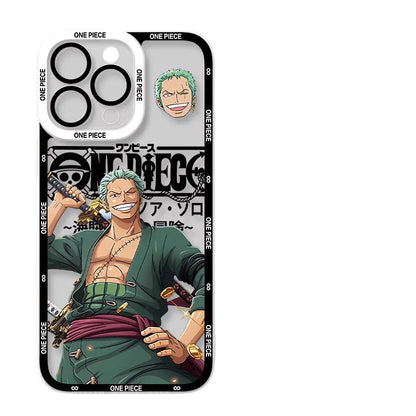 [New]Luffy/Zoro iPhone silicone crash-resistant phone case