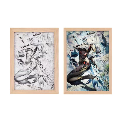 Demon Slayerr Agatsuma Zenitsu Customizable Atmosphere Light - Personalized Artwork, RGB Color - Changing