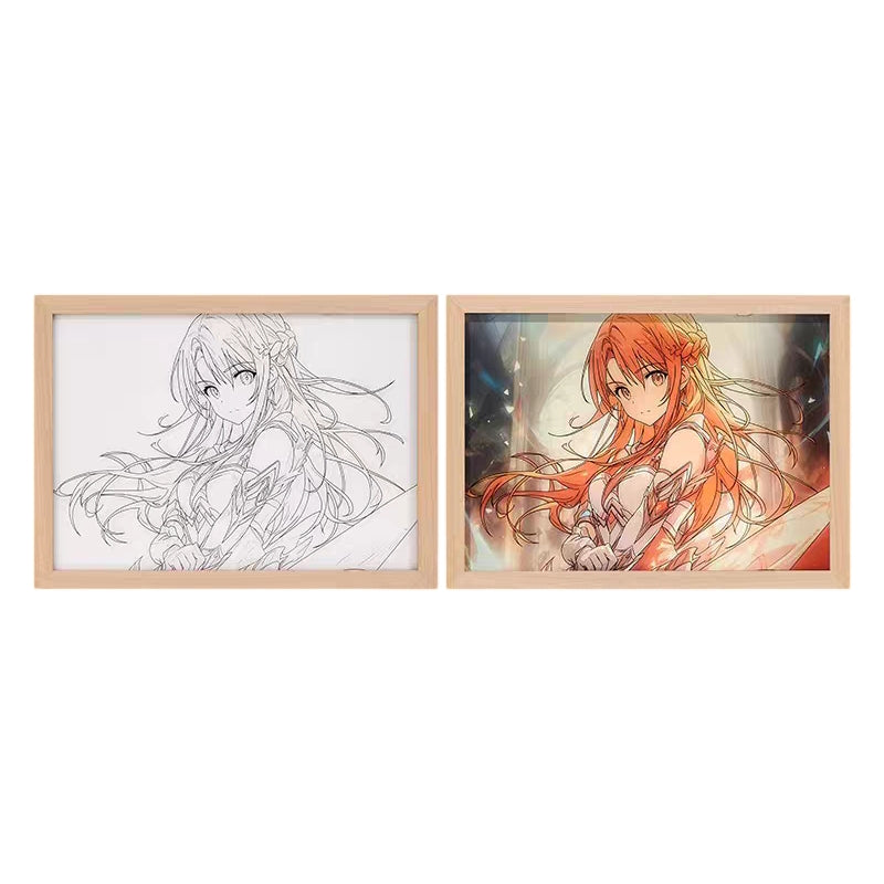 Demon Slayerr Agatsuma Zenitsu Customizable Atmosphere Light - Personalized Artwork, RGB Color - Changing