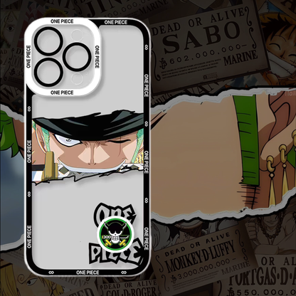Luffy/Zoro iPhone silicone crash-resistant phone case